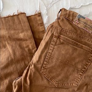 brown denim skinnies